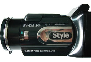 防水デジタルムービーカメラ STYLE DM-1200WP BK